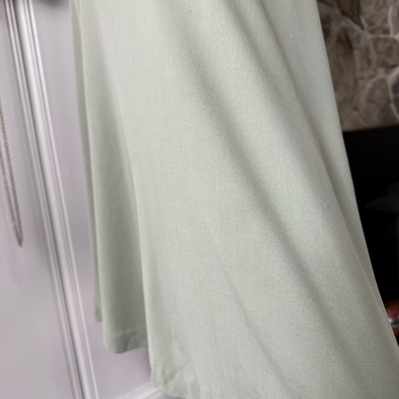 1970s Radley London Sage Green Drop Waist Vintage Designer Dress - Picture 4 of 10